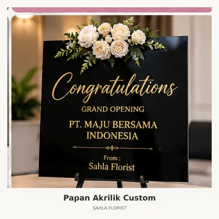 Papan Bunga Akrilik Taktakan